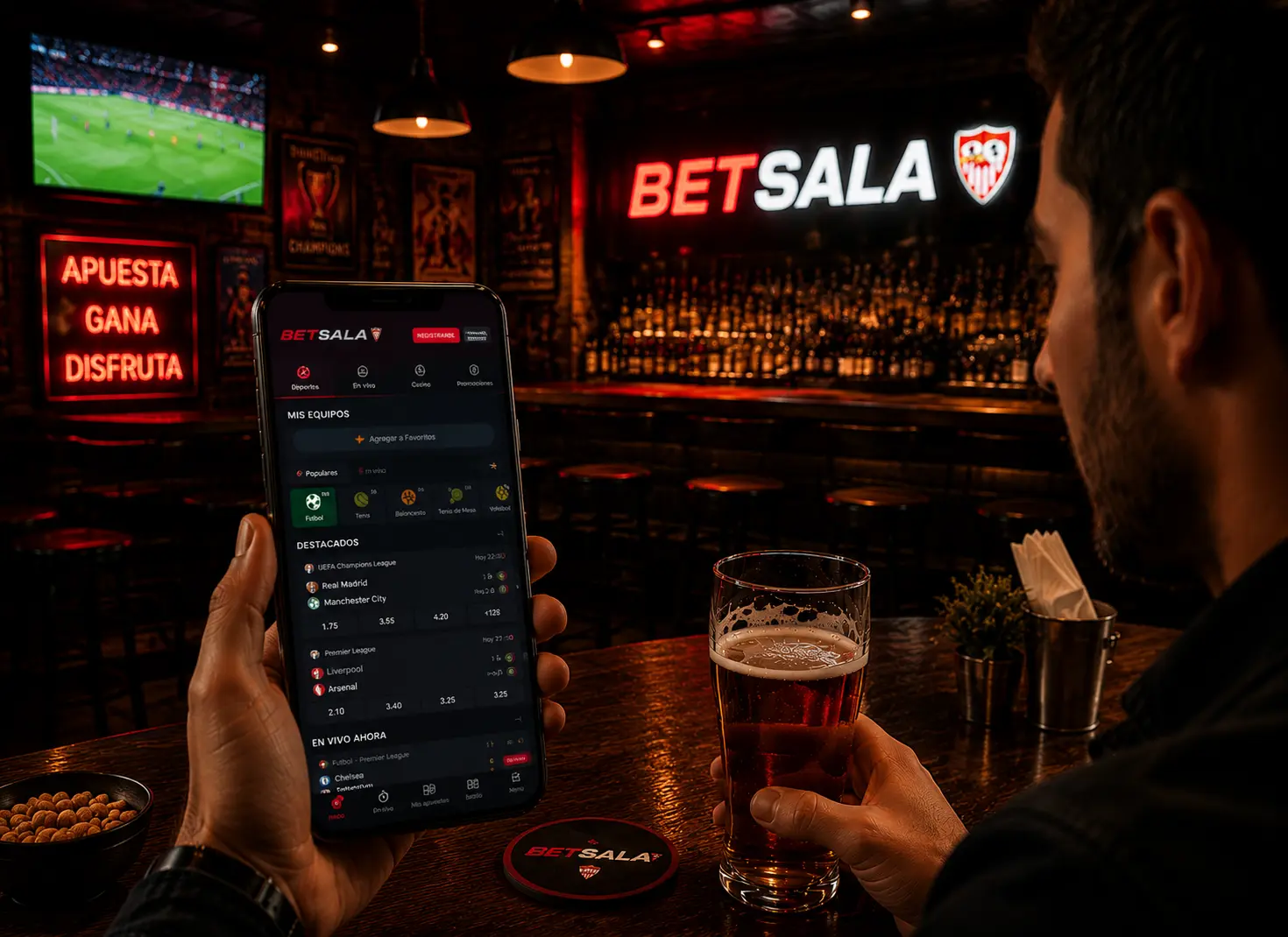 Uso de Betsala desde dispositivos móviles 