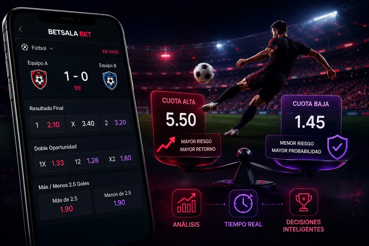 Funcionamiento de cuotas en Betsala bet 