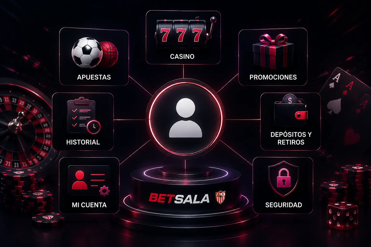 Uso de una sola cuenta en Betsala 11 casino 