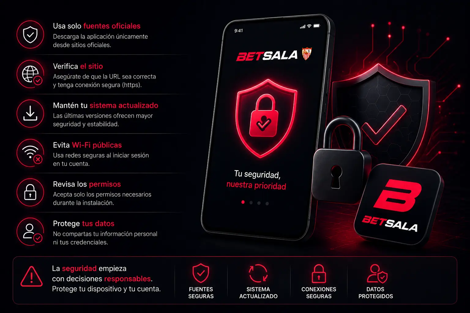 Seguridad antes de instalar 